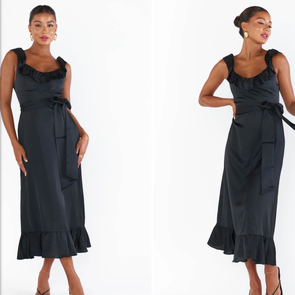 Black Bridesmaid Show me your Mumu Dress